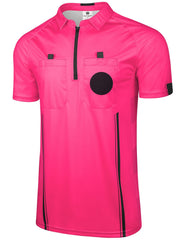 FitsT4 Sports front view pink referee jersey showing professional look and visibility
