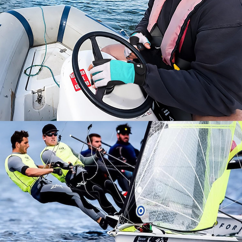 FitsT4 Sports worn on a hand gripping a kayak paddle for control