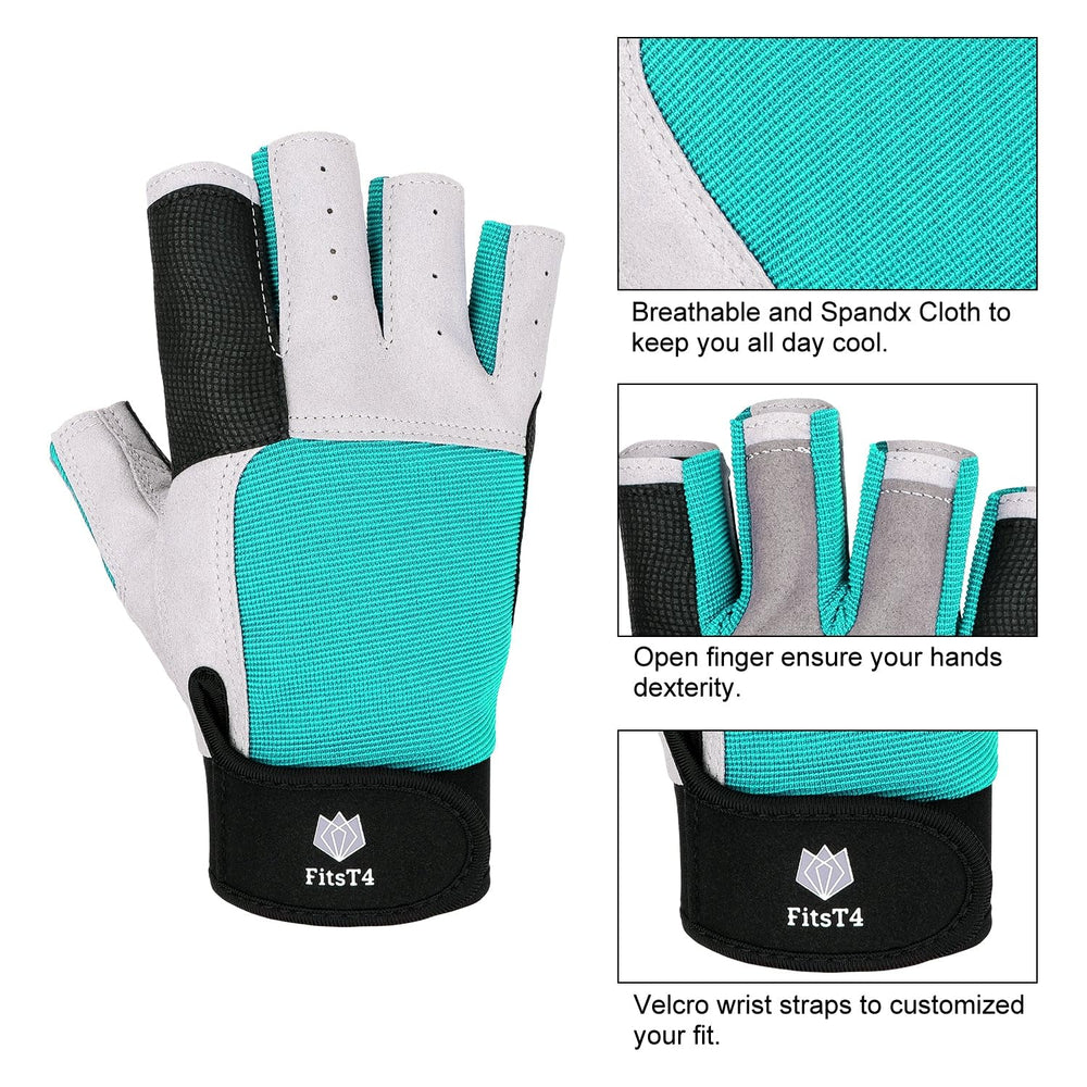 FitsT4 Sports palm close-up highlighting synthetic leather grip