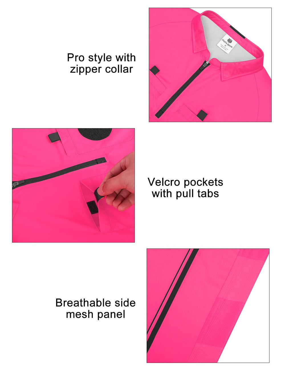 FitsT4 side mesh ventilation panel showing enhanced airflow and moisture control