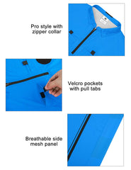 FitsT4 Sports detail of dual hook-and-loop pockets with pull tabs for secure quick access