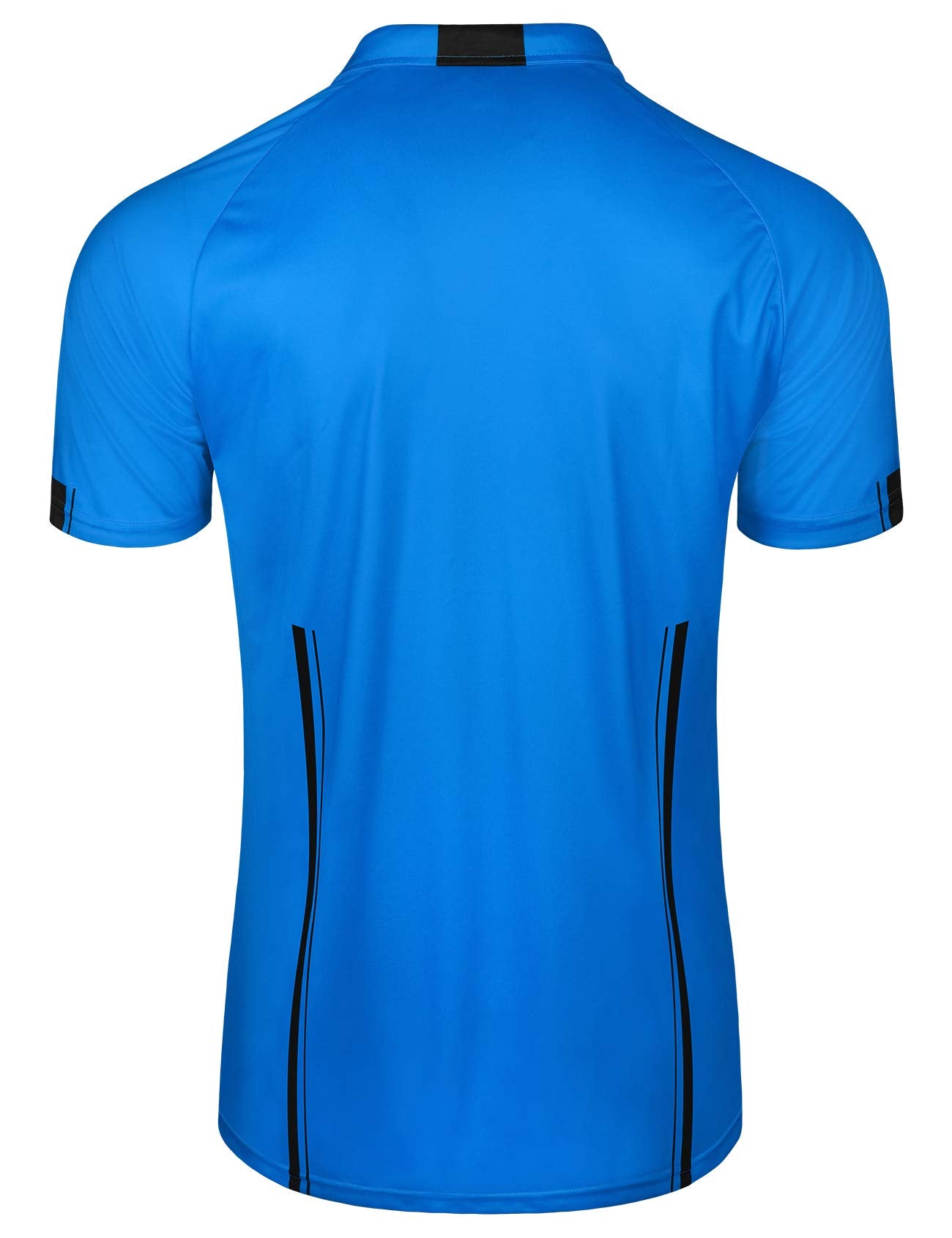 FitsT4 Sports back view of referee jersey displaying reinforced stitching and straight hem for durability