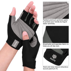FitsT4 Sports wrist closure being adjusted for a snug, dependable fit benefit