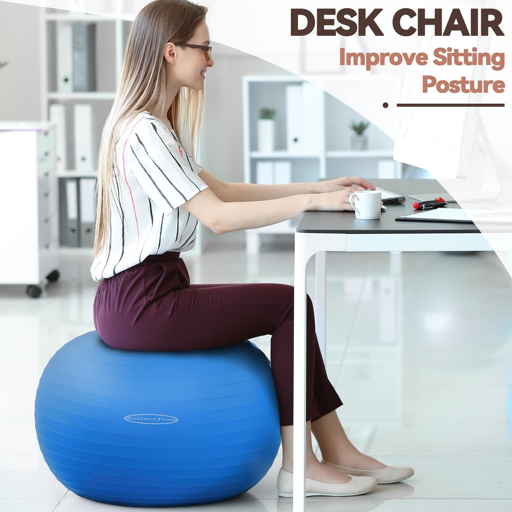 Fitvids ball used for prenatal support demonstrating stable, comfortable positioning