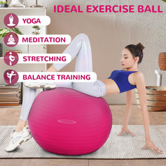 Fitvids ball next to measuring tape showing 78–85 cm range for proper sizing