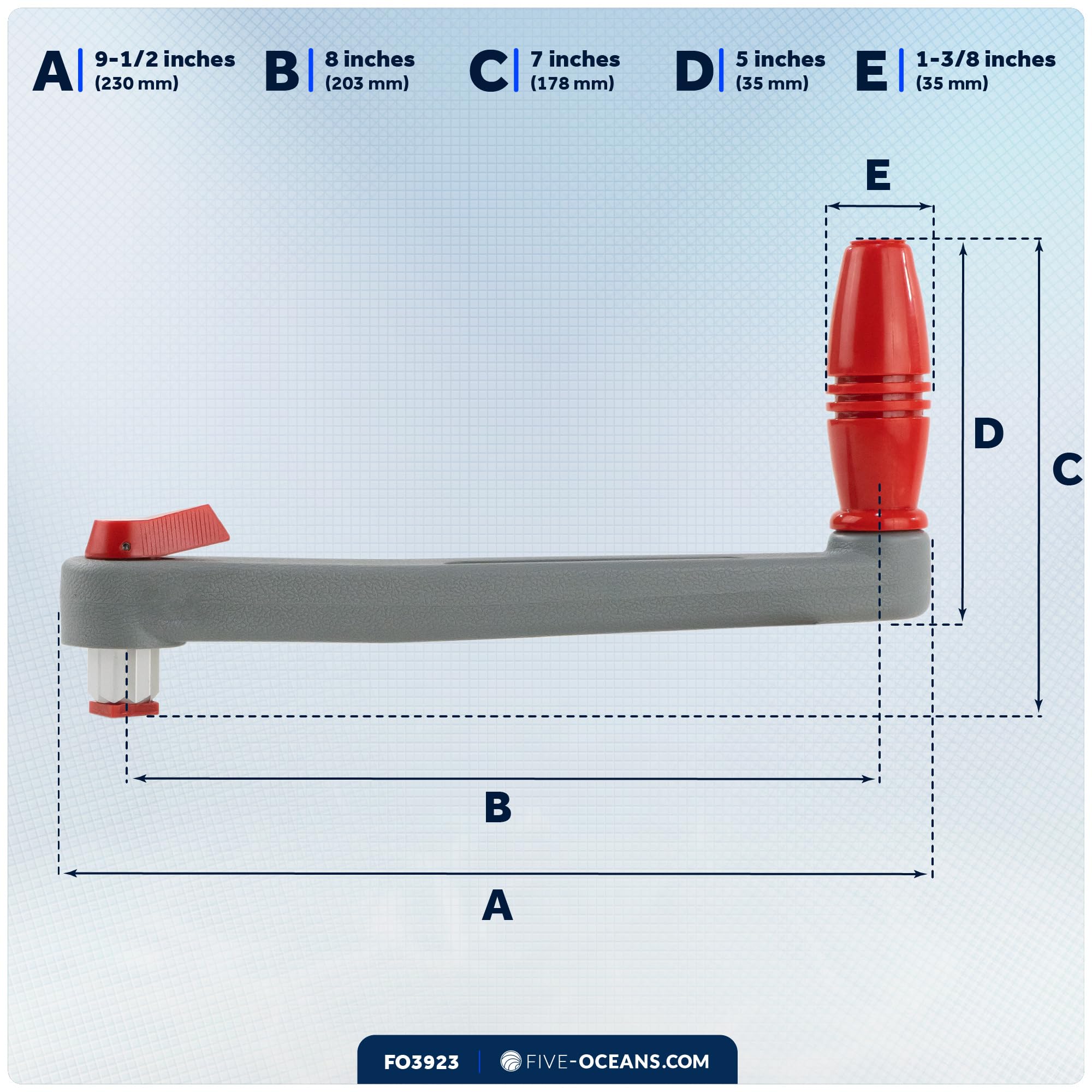 Five Oceans in-use on deck showing quick access and deck-safe design