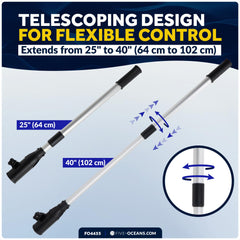 Five Oceans anti-slip soft-touch handle for comfortable wet-weather grip