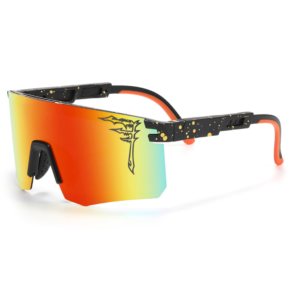 FIXEROS FAY6 front view showing sporty frame and mirror lenses for clear vision