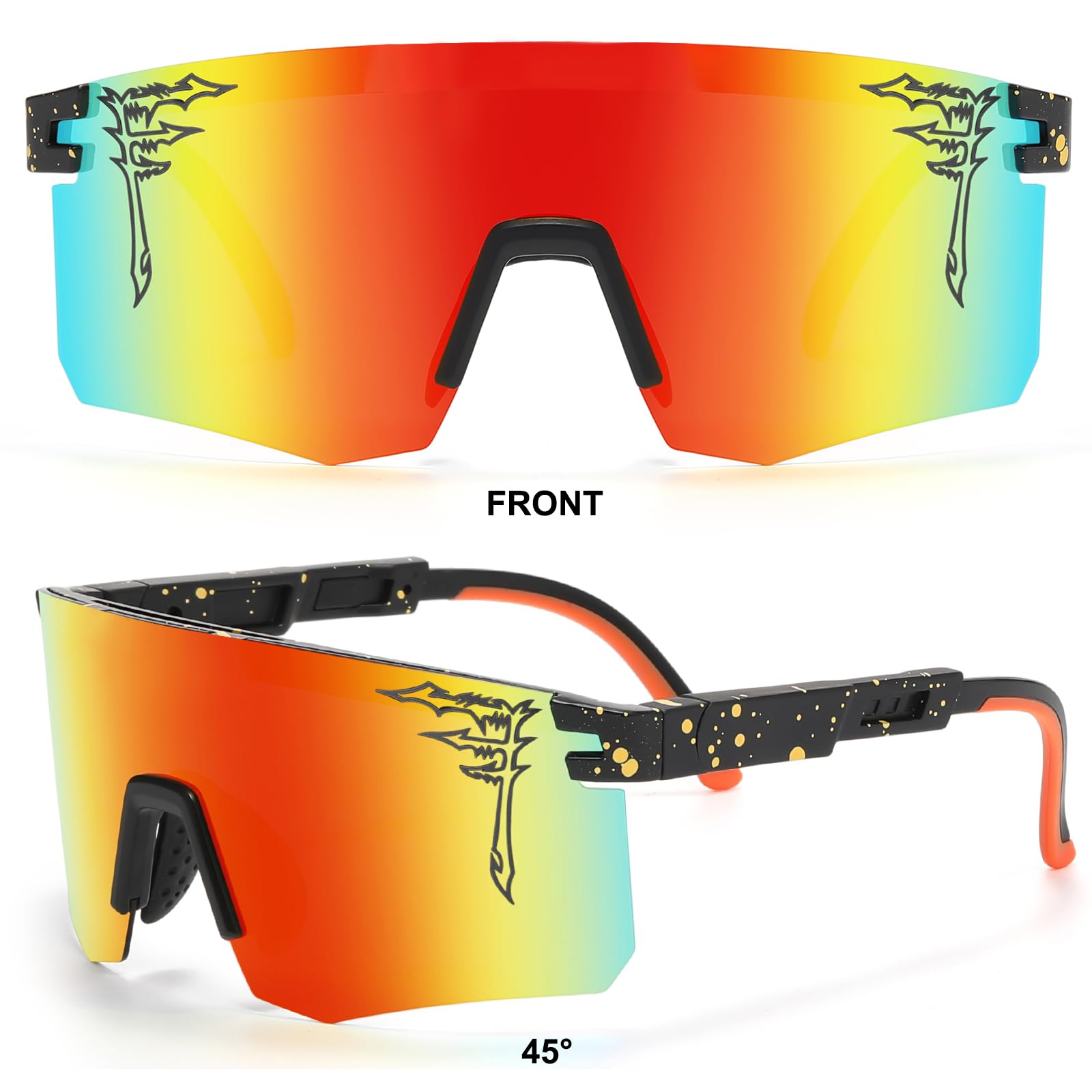 FIXEROS spare legs included with the sunglasses for easy replacement and longevity