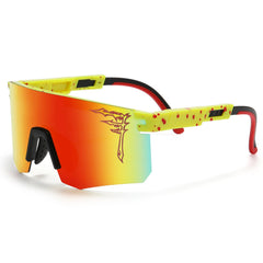 FIXEROS front view FAY2 sunglasses showing sporty frame and lens protection