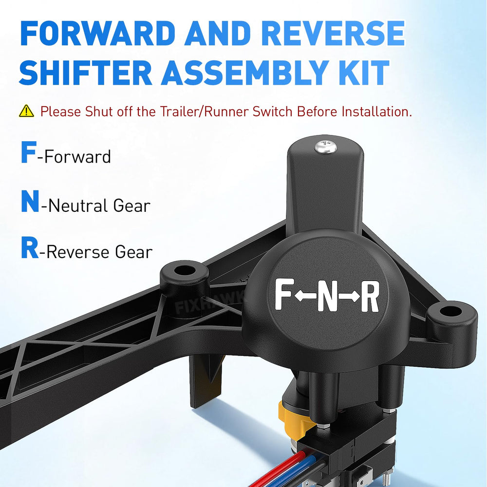 FIXHAWK shifter side profile displaying pre-set angle and durable construction for easier installation