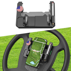 FIXHAWK front view mounted on original steering wheel showing secure placement and easy access