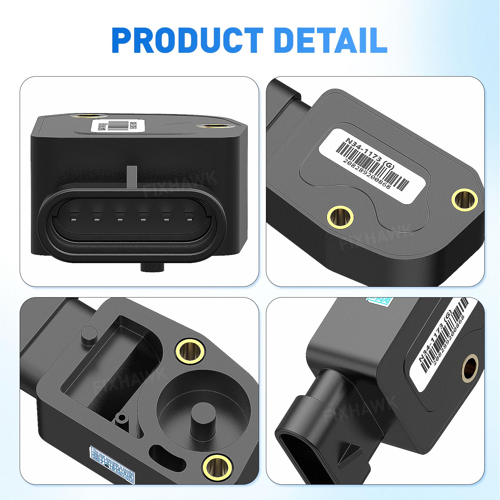 FIXHAWK screws and hardware layout showing included parts for quick installation
