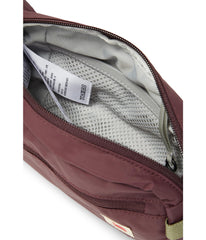 Fjällräven recycled polyamide fabric close-up highlighting waterproof texture and durable stitching for weather resistance