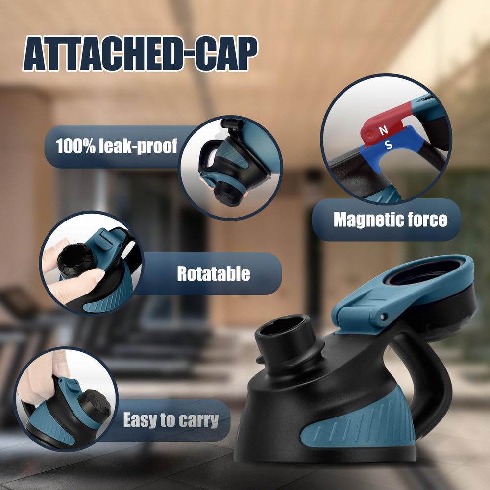 Fjbottle paracord handle and clip attached to backpack for hands-free carry