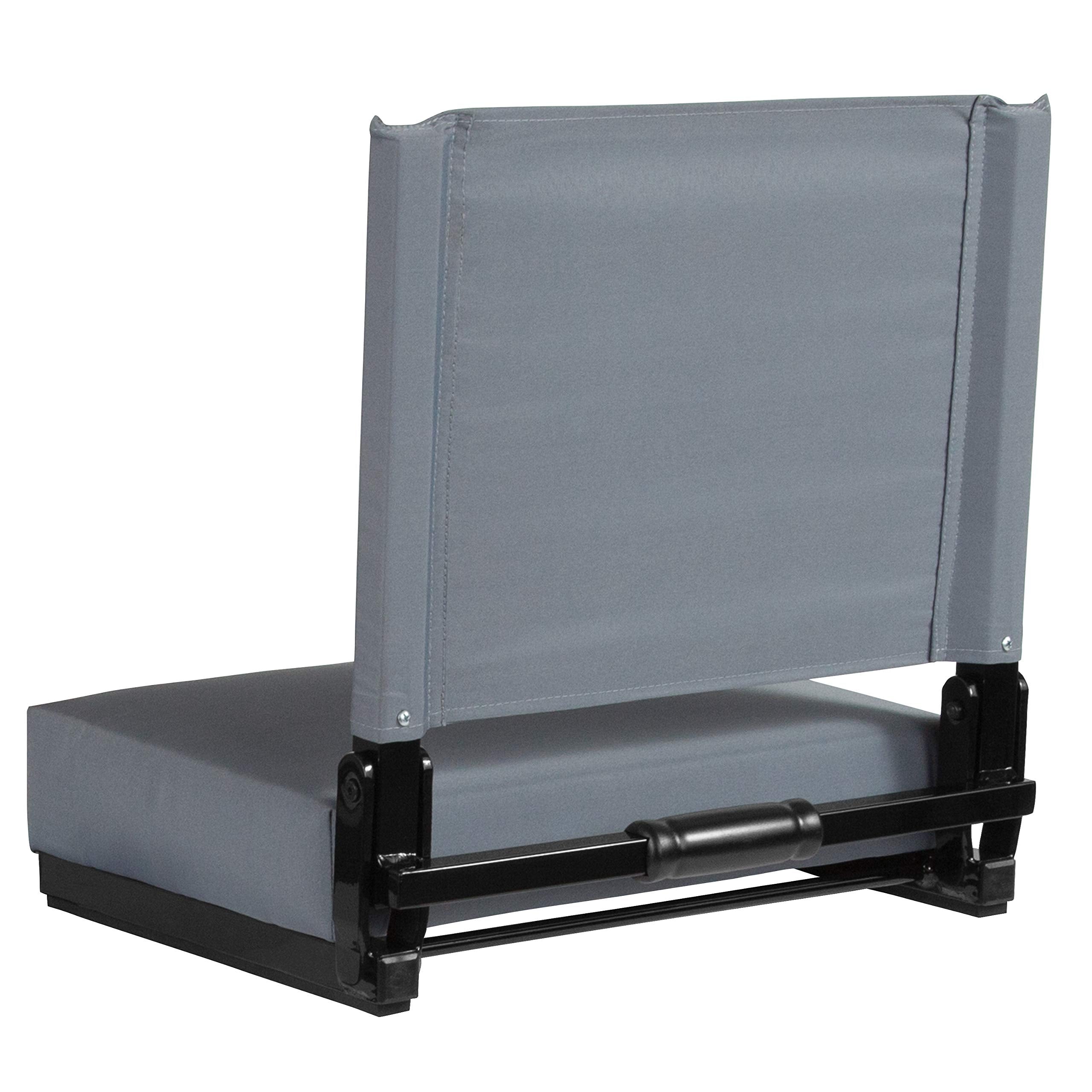 Flash Furniture two seats folded in a car trunk showing portable pair convenience