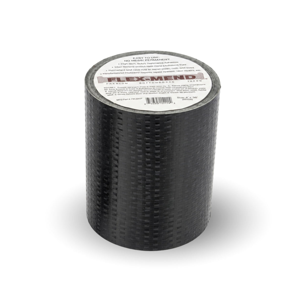 Flex-Mend front packaging showing product label and size, highlights durability