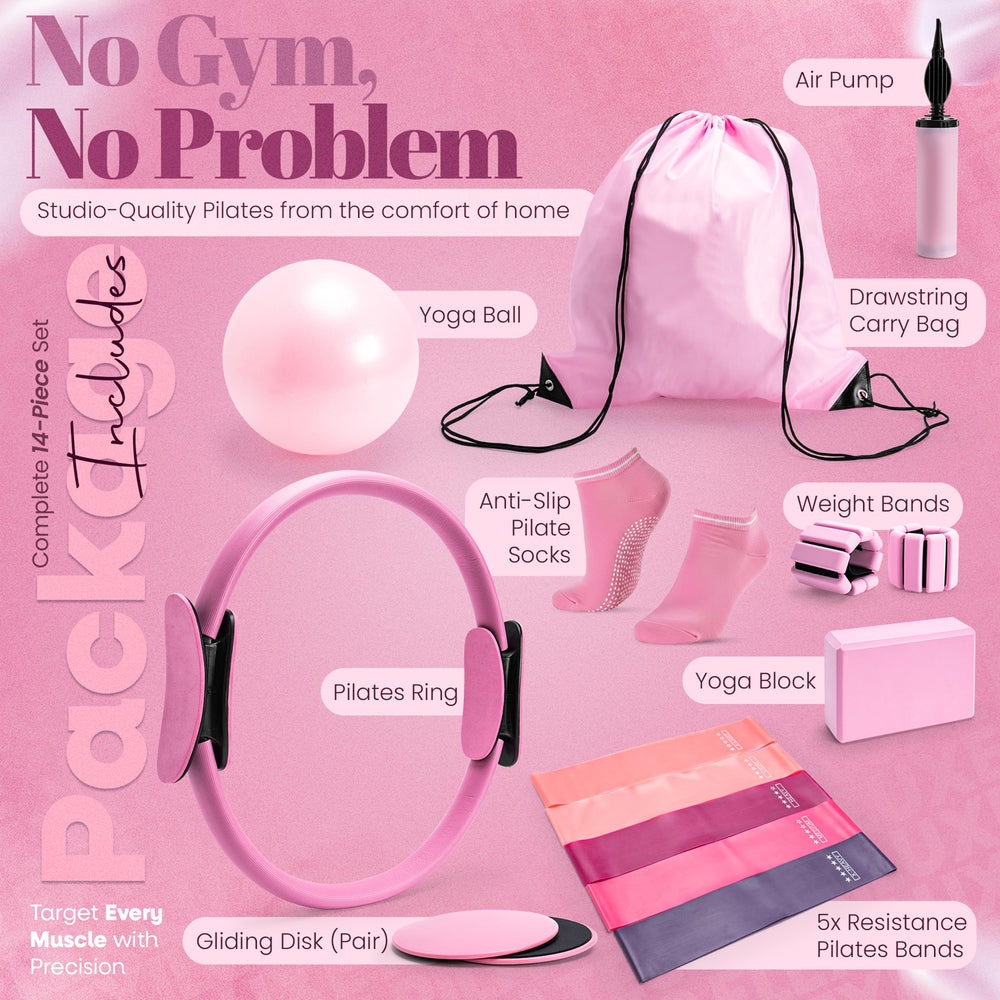 FlexiLuxe close-up of magic circle and resistance band highlighting durable grip and control
