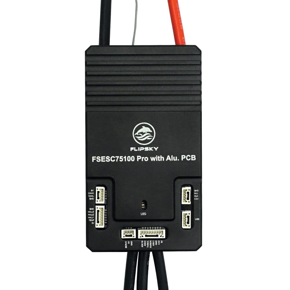 FLIPSKY 75100 Pro front view showing compact aluminum PCB and mounting