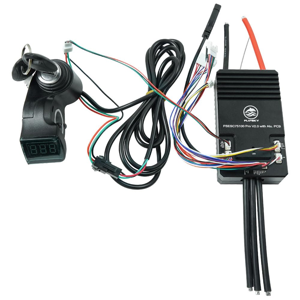 FLIPSKY 75100 Pro V2.0 front view showing ports and compact design benefit