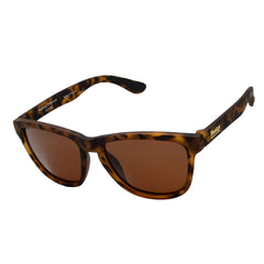 Floatys front view tortoise frame shows classic style and secure fit