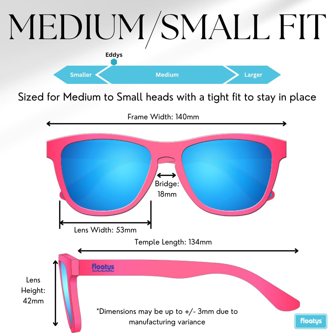 Floatys on model at beach shows lifestyle protection and style benefit