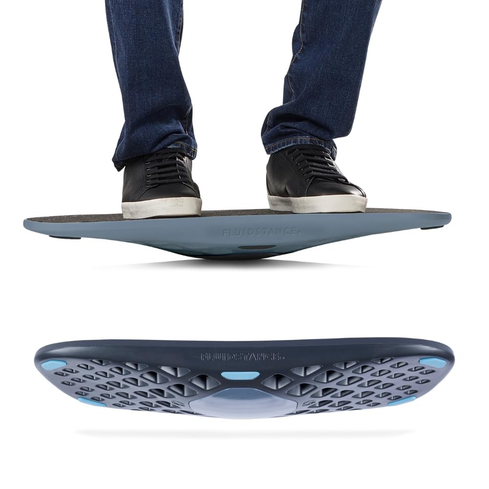 FluidStance Plane front view showing low-profile deck for stable movement