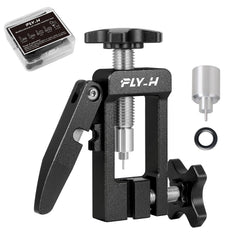 FLY_H front tool view showing compact cutter and insertion features for precise hose prep