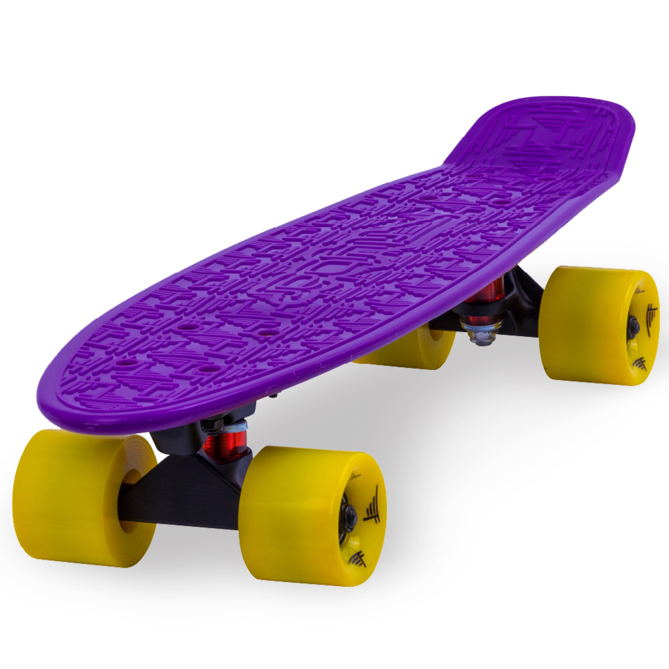 Flybar 22 inch skateboard front view showing deck and design for confident rides