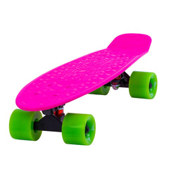 Flybar front view of assembled 22-inch skateboard showing ready-to-ride benefit