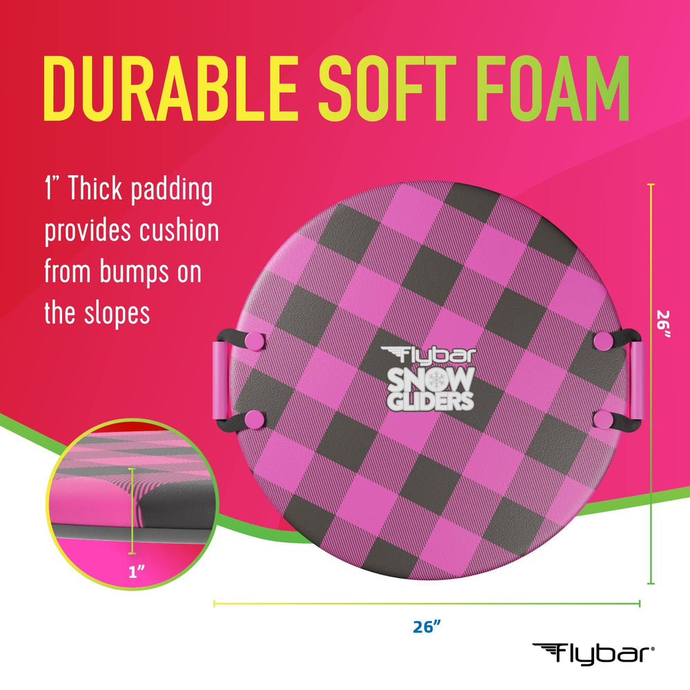 Flybar large ergonomic handle close-up for secure grip and better rider control