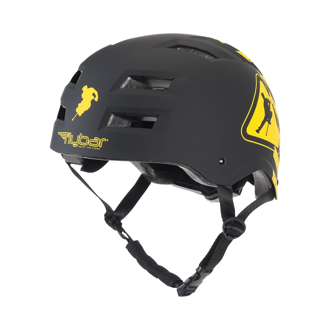 Flybar helmet front view showing protective shell and comfortable fit benefit