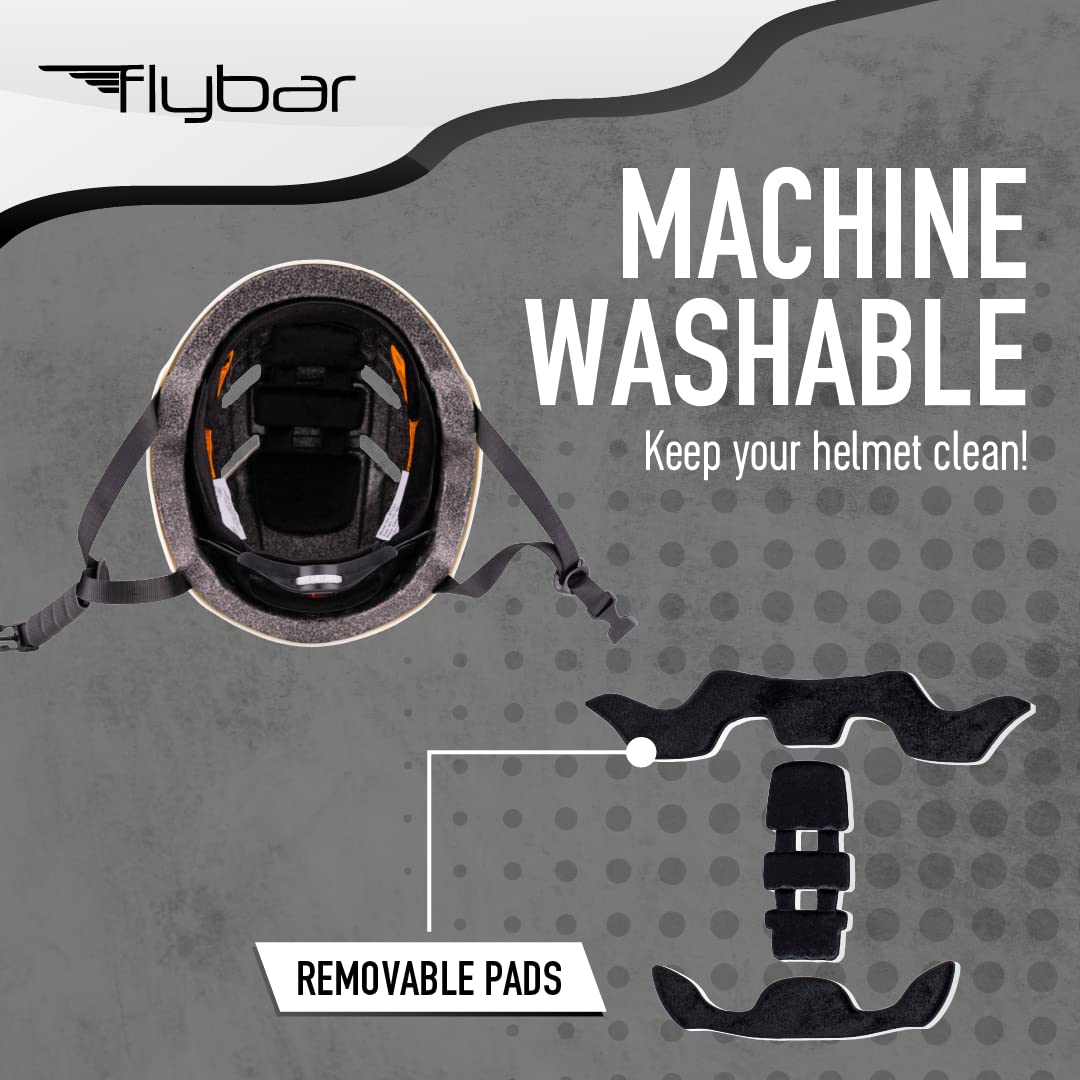 Flybar helmet worn while commuting for versatile multi-sport use