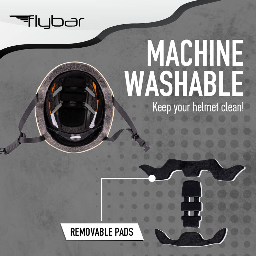 Flybar helmet worn while commuting for versatile multi-sport use