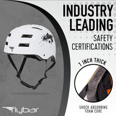 Flybar side view highlighting rear dial for secure adjustable fit