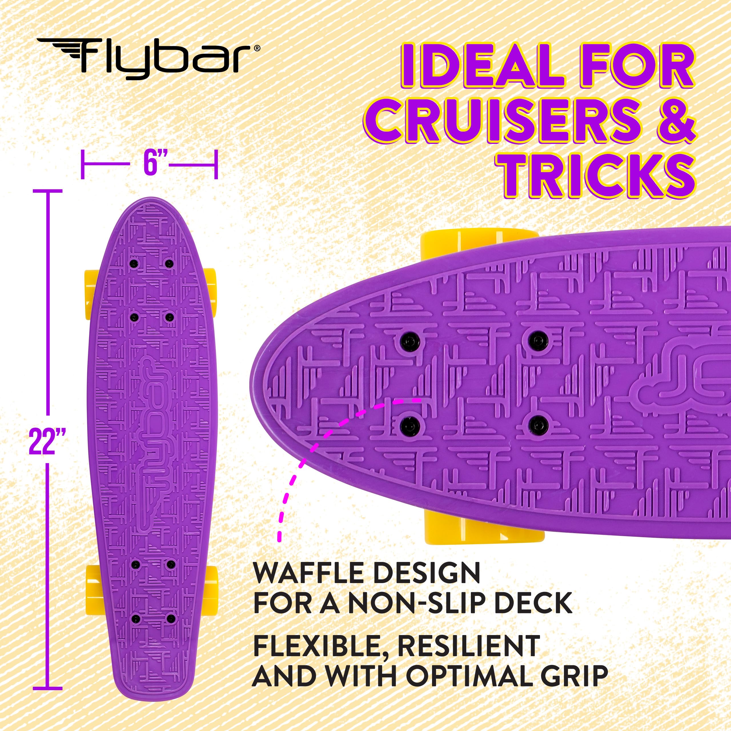Flybar skateboard fitting inside a backpack for easy travel and storage