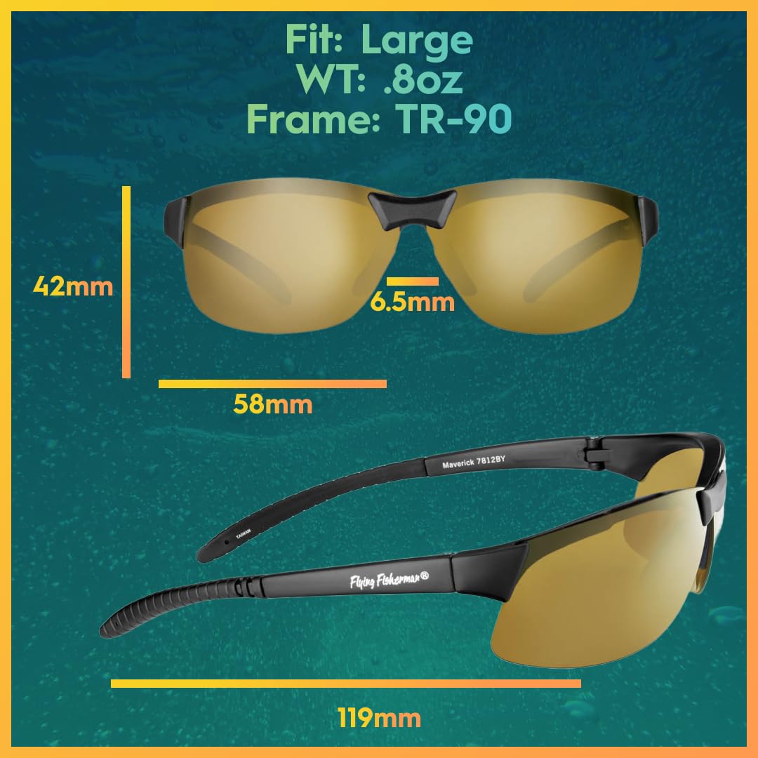 Flying Fisherman Maverick frame detail highlighting durable grilamid construction and comfort