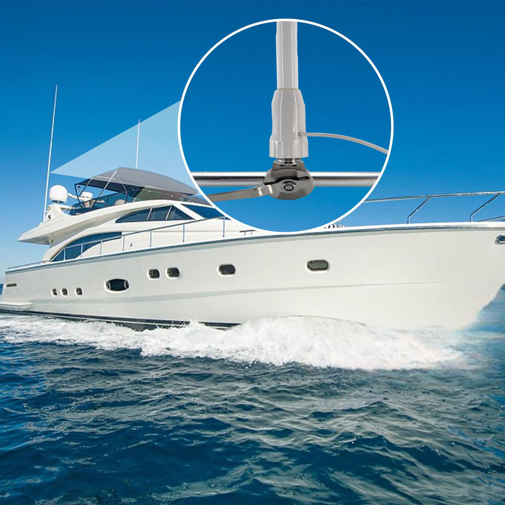 fmuser antenna mount on a boat deck illustrating reliable performance and weather resistance