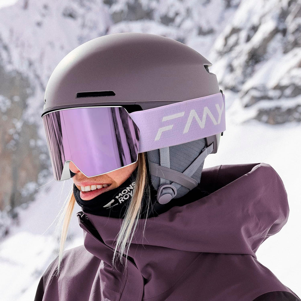 FMY close-up of lens coating highlighting anti-fog and water resistance