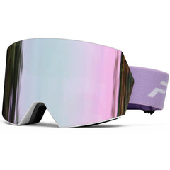 FMY front view of goggles showing wide field of vision and secure fit