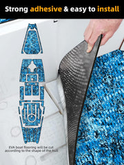 FOCEAN adhesive backing peeled to show strong stick benefit