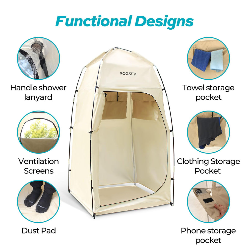 FOGATTI interior pockets and phone pouch organizing towels and devices