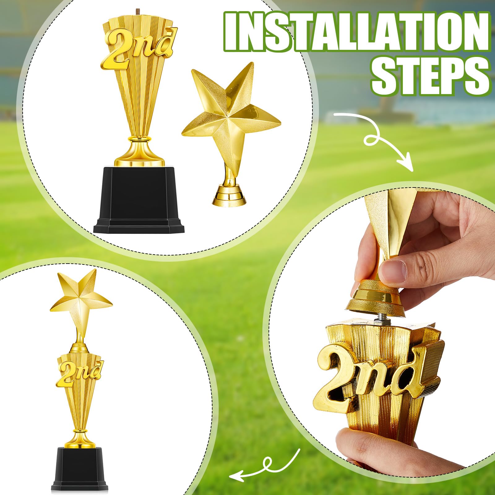 Foilswirl trophies in use during award presentation creating memorable celebration moments