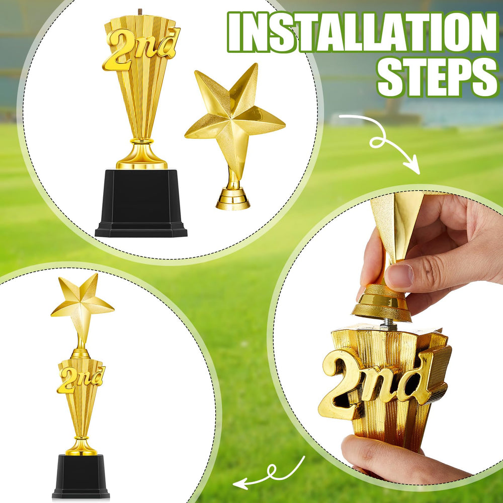Foilswirl trophies in use during award presentation creating memorable celebration moments