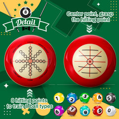Foilswirl six red dots cue ball detail revealing rotation feedback