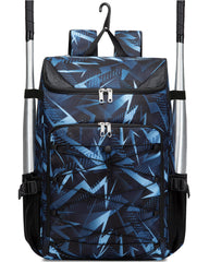 FOKDUVB front view dark blue backpack shows organized storage and easy access