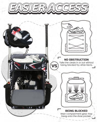 FOKDUVB shoe pocket close-up with vents to keep cleats drier