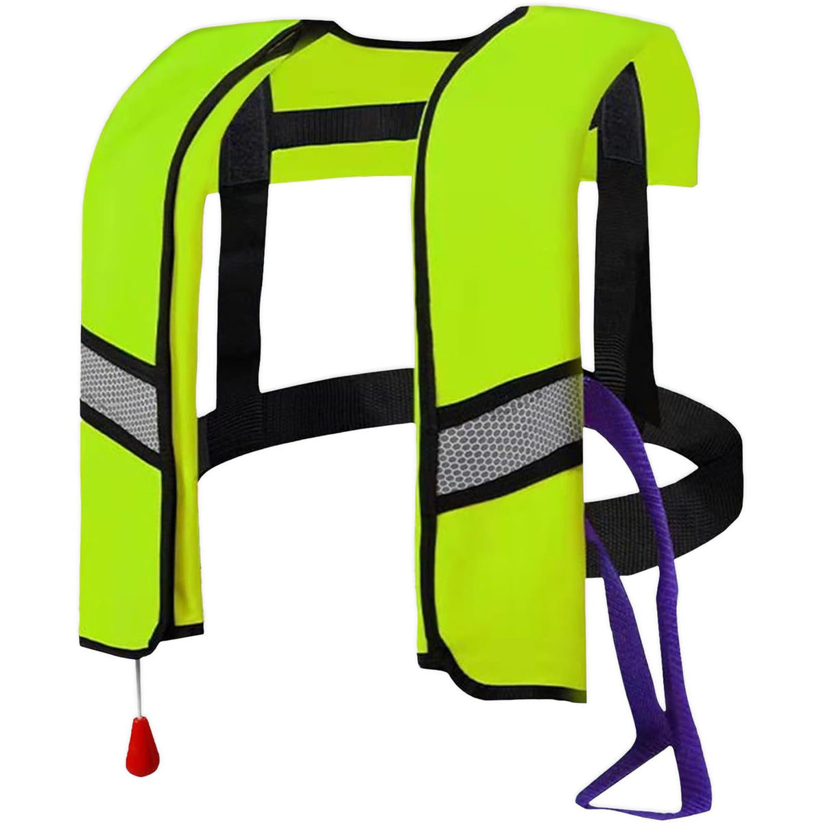 FOLALIFE front view green life jacket showing fit and buoyancy benefits