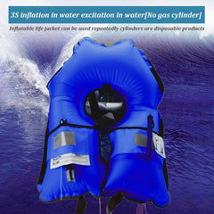 FOLALIFE manual inflation tube detail allowing easy buoyancy adjustments