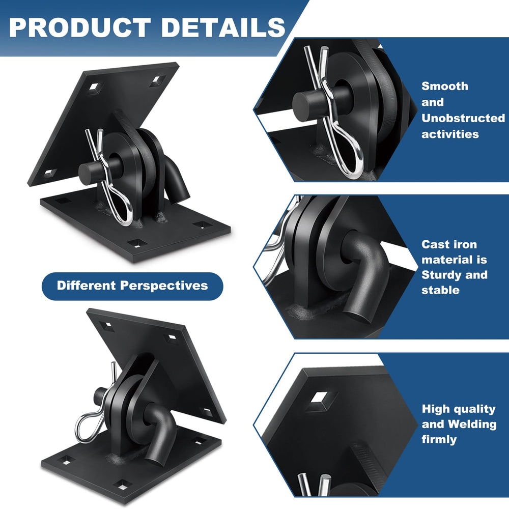 folosem hinge installed connecting ramp to floating dock for secure attachment